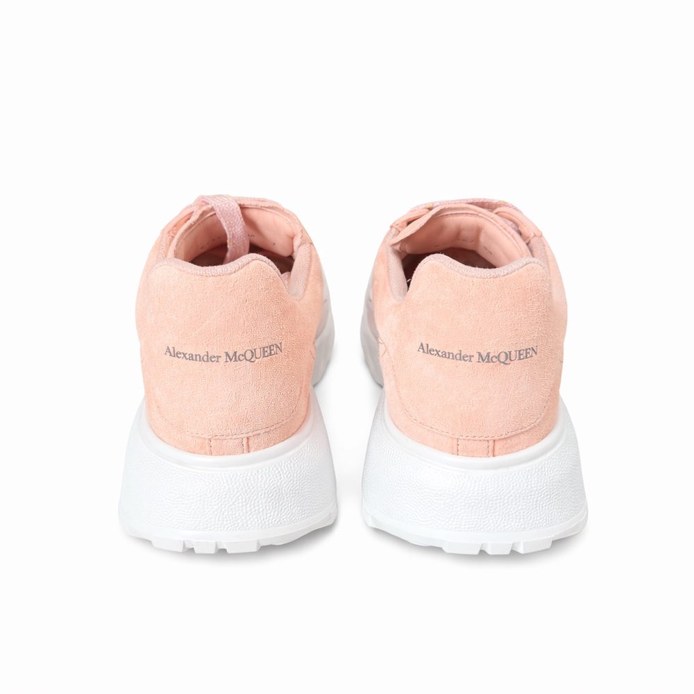 Alexander McQueen Blush Suede Oversized Sneakers – Made in Italy Sz 38 - Picture 4 of 12